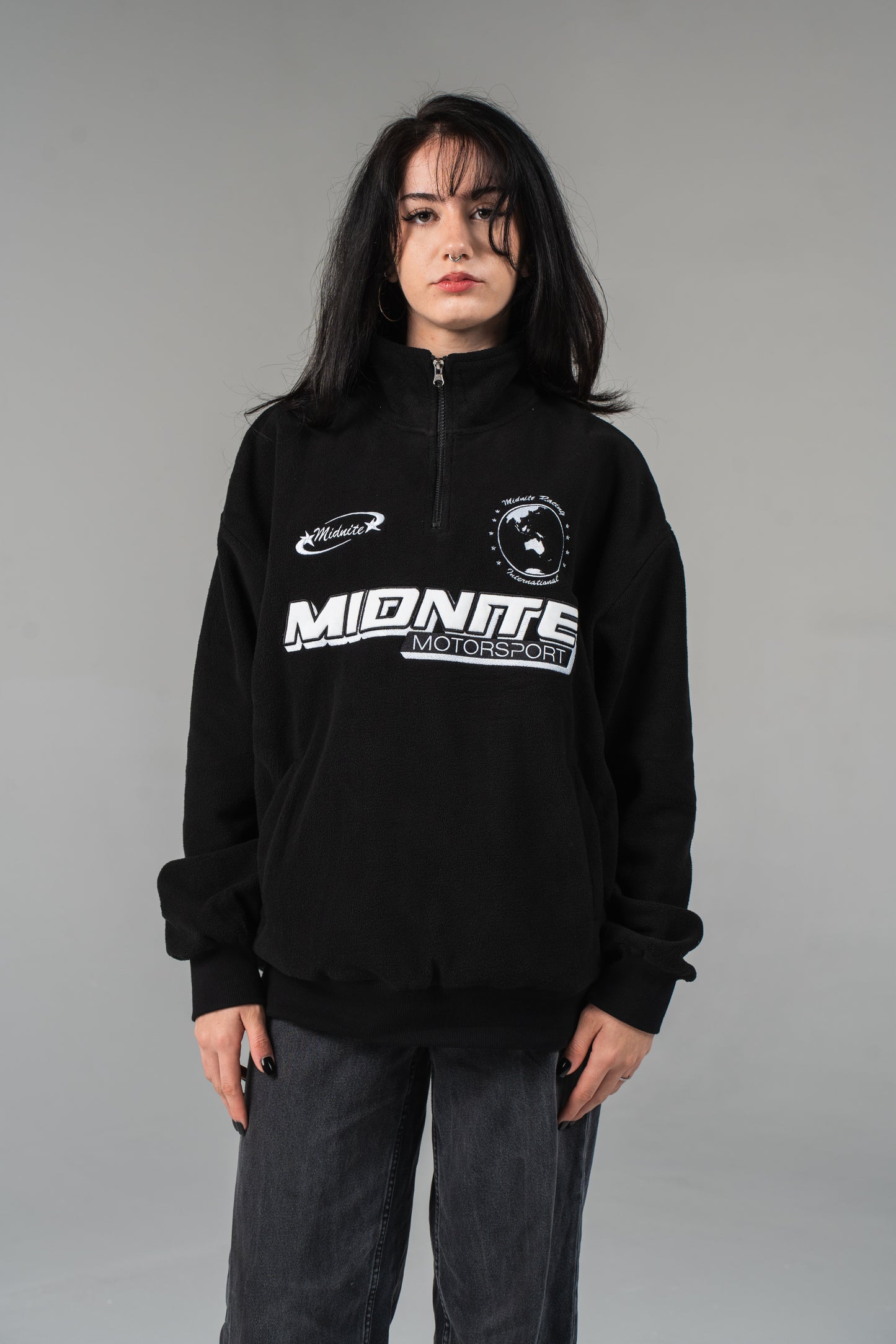 Black – Midnite Polar Fleece Quarter Zip