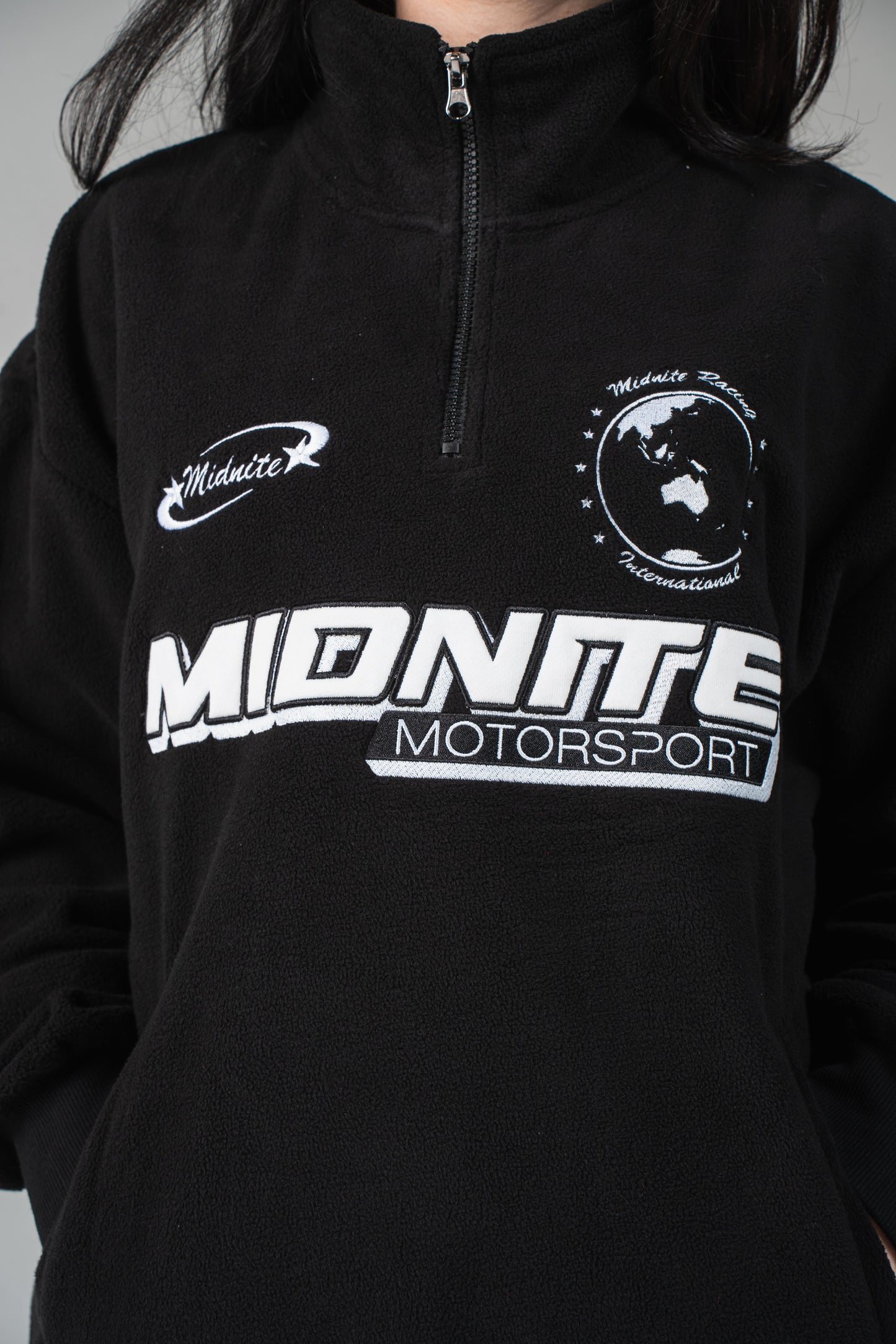 Black – Midnite Polar Fleece Quarter Zip