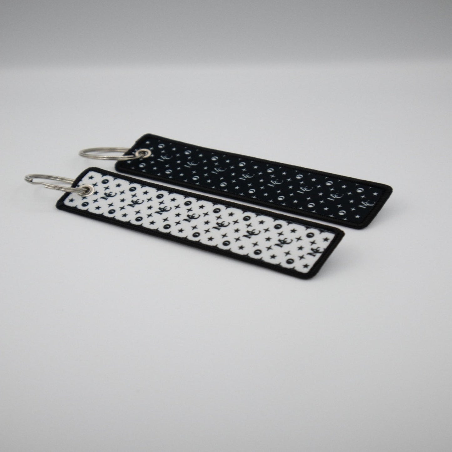 Midnite MC Jet Tag Keyring – Black & White