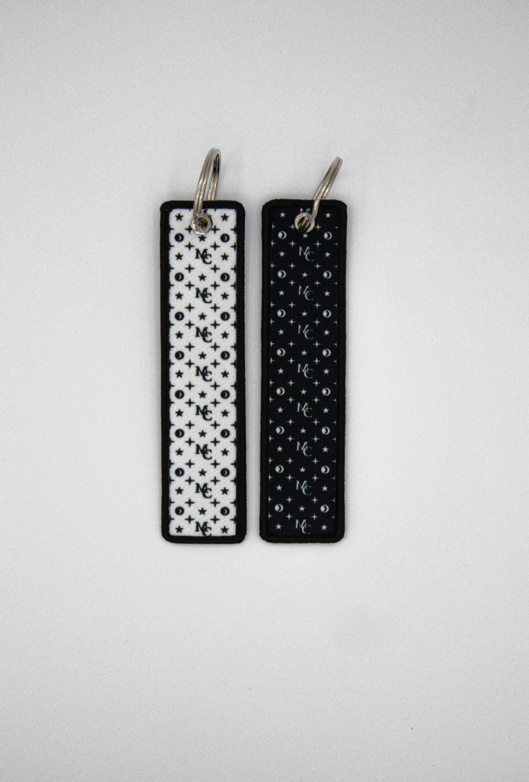 Midnite MC Jet Tag Keyring – Black & White