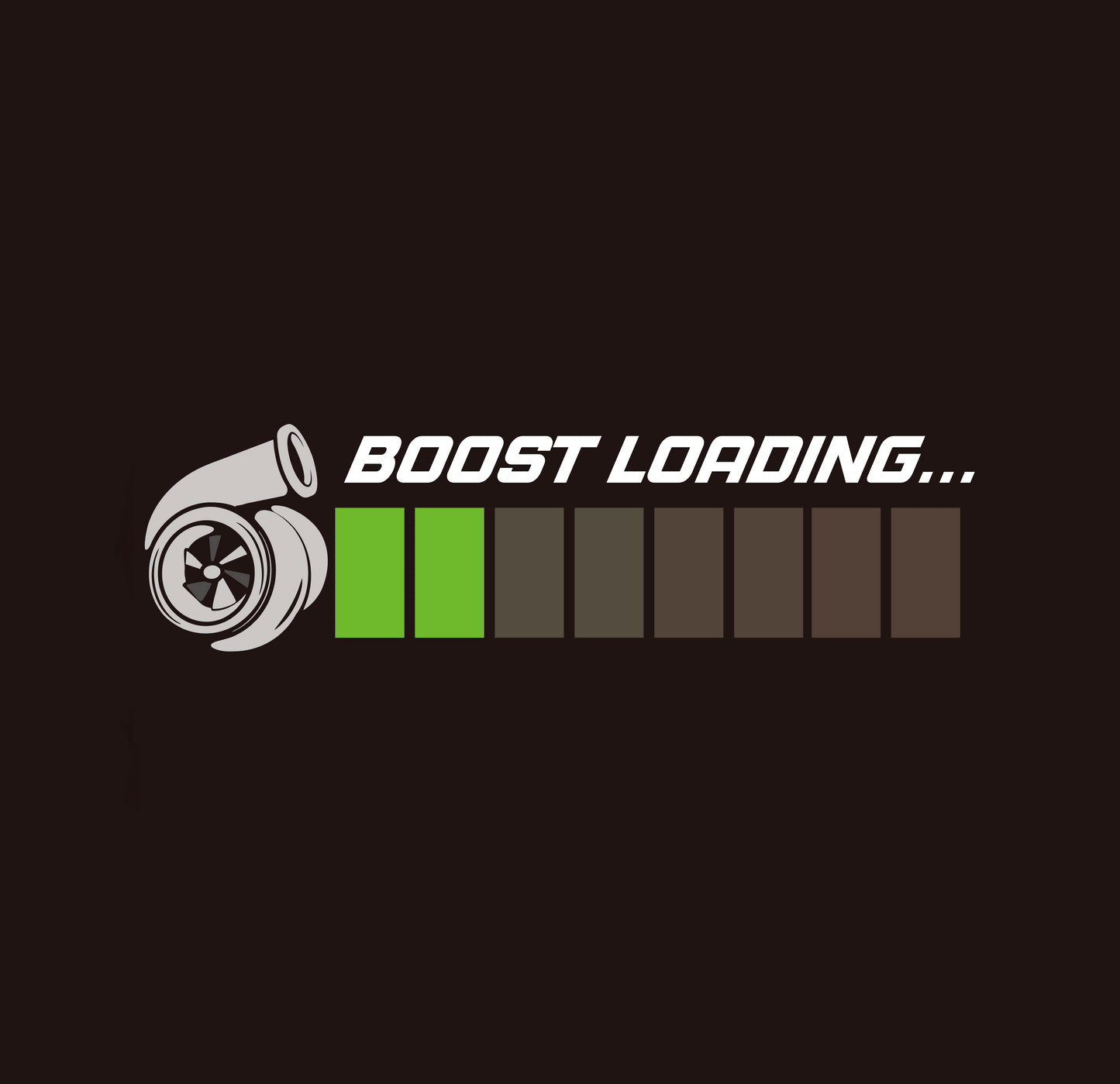 Boost Loading LED Window Sticker