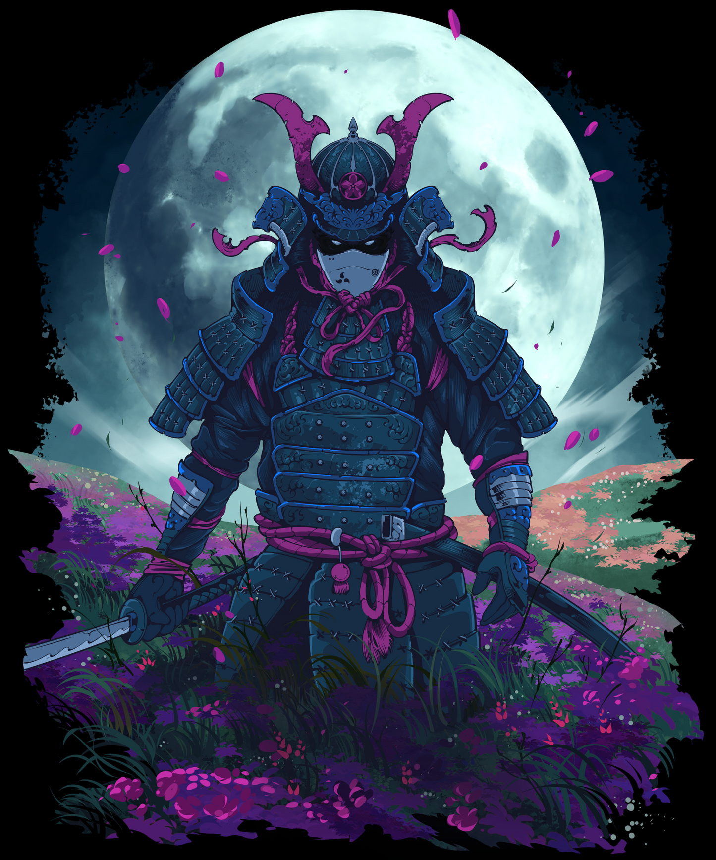 Midnite Samurai Heavyweight Tee – Black